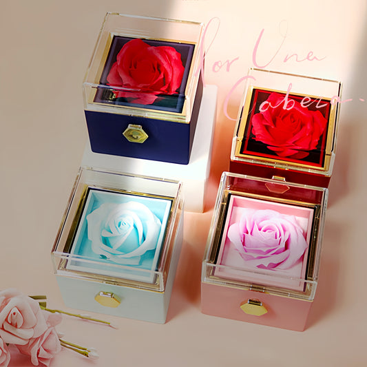RoseLuxe™ Rotating Rose Gift Box